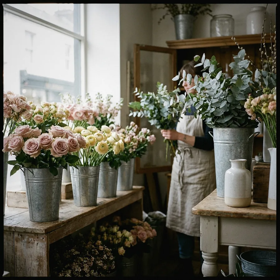 Blumen im Laden